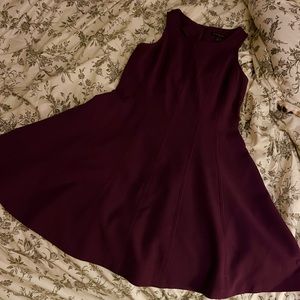 Banana Republic Size 8 Maroon Skater Dress